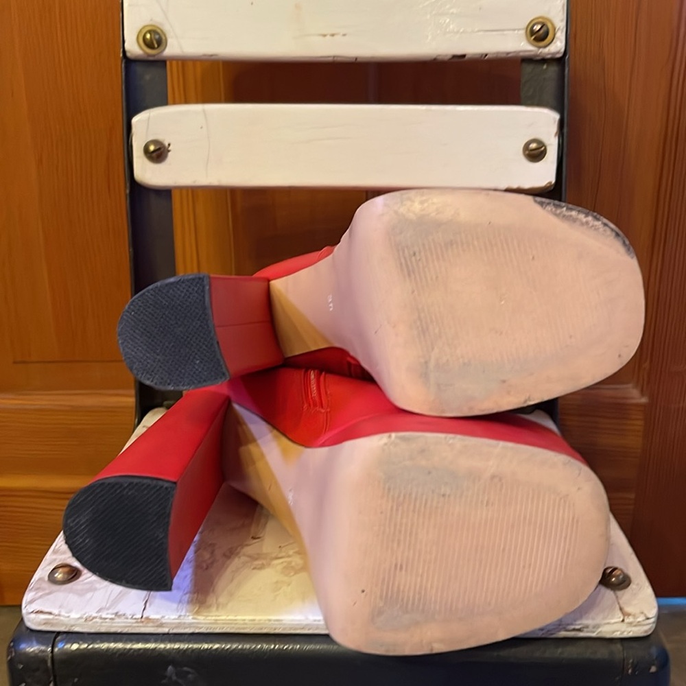 Red platform boots - Picture 5 of 5